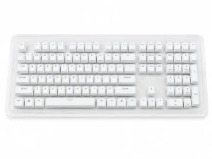 Gemini Dawn white keycap set for full-size MX-style mechanical keyboards